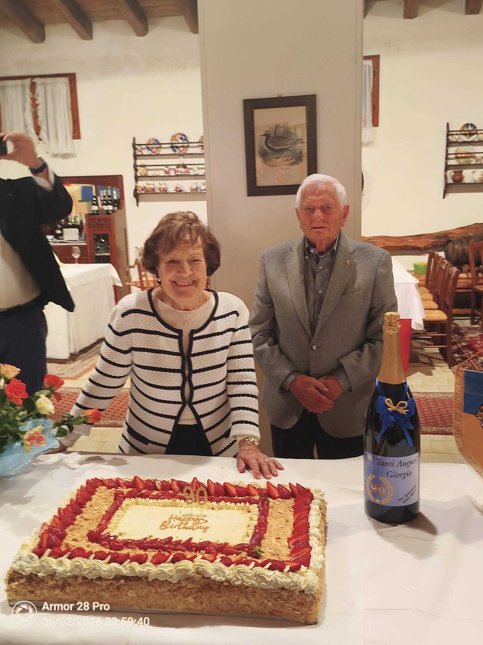 Giorgio con la moglie