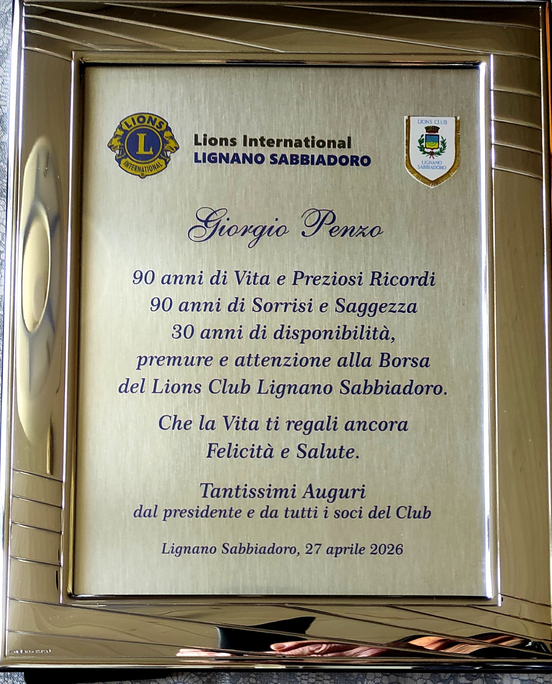 Cornica di auguri.